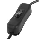 5.5 x 2.1mm Female to 4x Male DC Power Cable Connector with Switch for LED Strip, Length: 30cm(Black)