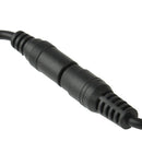 5.5 x 2.1mm DC Power Female Barrel to Male Barrel Connector Adaptor for LED Light Controller, Length: 20cm (Black)