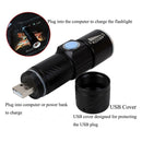 White Light Retractable Flashlight, Cree Q5 LED 3-Mode with Lanyard(Gold)