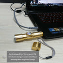 White Light Retractable Flashlight, Cree Q5 LED 3-Mode with Lanyard(Gold)
