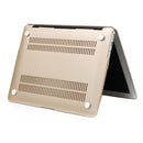 Laptop Frosted Hard Plastic Protective Case for MacBook Air 13.3 inch A1466 (2012 - 2017) / A1369 (2010 - 2012)(Gold)