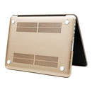 Frosted Hard Protective Case for Macbook Pro Retina 15.4 inch A1398 (Gold)