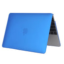 Laptop Translucent Frosted Hard Plastic Protective Case for Macbook 12 inch(Dark Blue)