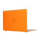 Laptop Translucent Frosted Hard Plastic Protective Case for Macbook 12 inch(Orange)