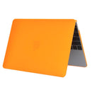 Laptop Translucent Frosted Hard Plastic Protective Case for Macbook 12 inch(Orange)