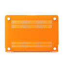 Laptop Translucent Frosted Hard Plastic Protective Case for Macbook 12 inch(Orange)
