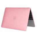 Laptop Translucent Frosted Hard Plastic Protective Case for Macbook 12 inch(Pink)