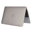 Laptop Translucent Frosted Hard Plastic Protective Case for Macbook 12 inch(Grey)