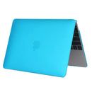 Laptop Translucent Frosted Hard Plastic Protective Case for Macbook 12 inch(Sky Blue)