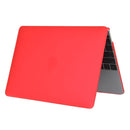 Laptop Translucent Frosted Hard Plastic Protective Case for Macbook 12 inch(Red)