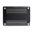 Colored Transparent Crystal Hard Protective Case for Macbook 12 inch(Black)