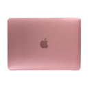 Colored Transparent Crystal Hard Protective Case for Macbook 12 inch(Pink)