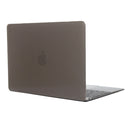 Colored Transparent Crystal Hard Protective Case for Macbook 12 inch(Grey)
