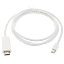 Mini DisplayPort to HDMI Male Cable, Length: 1.5m(White)