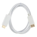 DisplayPort Male to HDMI Male Adapter Cable, Length: 1.8m(White)