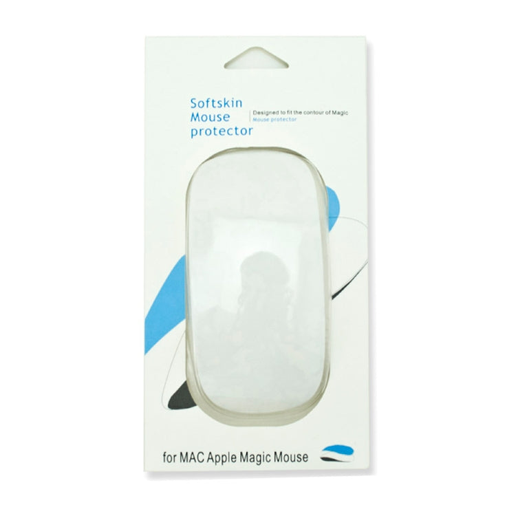 Silicone Soft Mouse Protector Cover Skin for MAC Apple Magic Mouse(White)