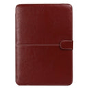 For 11.6 inch MacBook Air Notebook Leather Case with Snap Fastener(Brown)