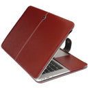 For 11.6 inch MacBook Air Notebook Leather Case with Snap Fastener(Brown)