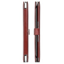 For 11.6 inch MacBook Air Notebook Leather Case with Snap Fastener(Brown)