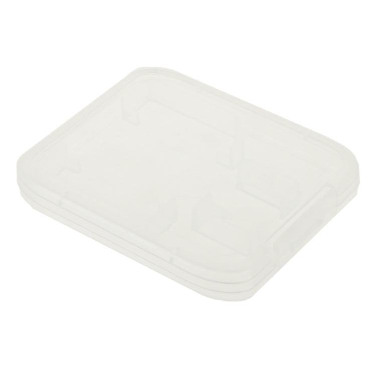 100Pcs Transparent Plastic Storage Card Box for SD Card + Micro SD Card(TF Card)(Transparent)