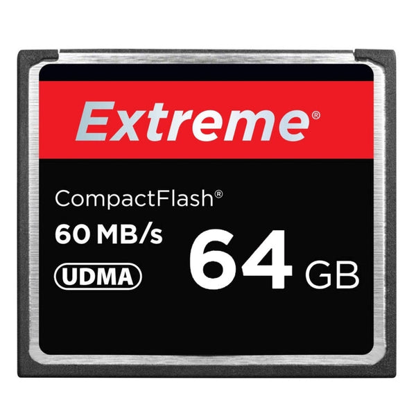 64GB Extreme Compact Flash Card, 400X Read Speed, up to 60 MB/S (100% Real Capacity)