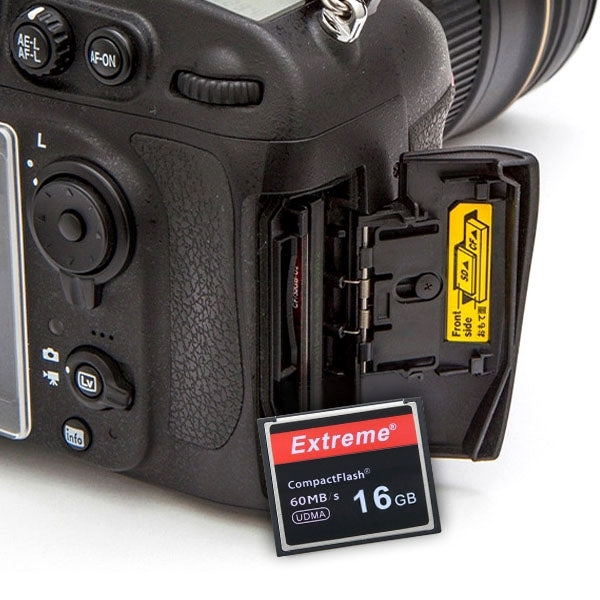 16GB Extreme Compact Flash Card, 400X Read Speed, up to 60 MB/S (100% Real Capacity)