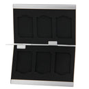 2x 3 in 1 Memory Card Protective Case Box for SD Card, Size: 93mm (L) x 62mm (W) x 10mm (H)(Silver)