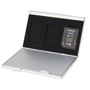 15 in 1 Memory Card Aluminum Alloy Protective Case Box for 3 SD + 12 TF Cards(Silver)