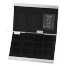 15 in 1 Memory Card Aluminum Alloy Protective Case Box for 3 SD + 12 TF Cards(Silver)