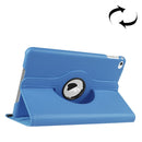 Litchi Texture 360 Degree Rotating Smart Leather Case with Holder for iPad mini 4 / mini 5(Blue)