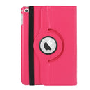 Litchi Texture 360 Degree Rotating Smart Leather Case with Holder for iPad mini 4 / mini 5(Magenta)