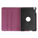 Litchi Texture 360 Degree Rotating Smart Leather Case with Holder for iPad mini 4 / mini 5(Purple)