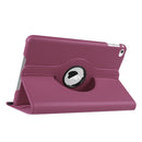 Litchi Texture 360 Degree Rotating Smart Leather Case with Holder for iPad mini 4 / mini 5(Purple)