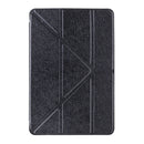 Transformers Style Silk Texture Horizontal Flip Solid Color Leather Case with Holder for iPad mini 4(Black)