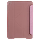 Transformers Style Silk Texture Horizontal Flip Solid Color Leather Case with Holder for iPad mini 4(Pink)