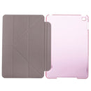 Transformers Style Silk Texture Horizontal Flip Solid Color Leather Case with Holder for iPad mini 4(Pink)