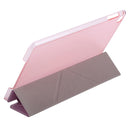 Transformers Style Silk Texture Horizontal Flip Solid Color Leather Case with Holder for iPad mini 4(Pink)