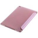 Transformers Style Silk Texture Horizontal Flip Solid Color Leather Case with Holder for iPad mini 4(Pink)
