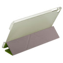 Transformers Style Silk Texture Horizontal Flip Solid Color Leather Case with Holder for iPad mini 4(Green)
