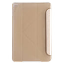 Transformers Style Silk Texture Horizontal Flip Solid Color Leather Case with Holder for iPad mini 4(Gold)