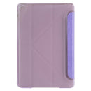 Transformers Style Silk Texture Horizontal Flip Solid Color Leather Case with Holder for iPad mini 4(Purple)