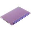 Transformers Style Silk Texture Horizontal Flip Solid Color Leather Case with Holder for iPad mini 4(Purple)