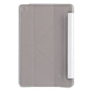 Transformers Style Silk Texture Horizontal Flip Solid Color Leather Case with Holder for iPad mini 4(Silver)