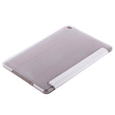 Transformers Style Silk Texture Horizontal Flip Solid Color Leather Case with Holder for iPad mini 4(Silver)