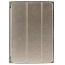 3-folding Naturally Treated Leather Smart Case with Sleep / Wake-up Function & Holder for iPad mini / mini 2 Retina(Gold)