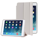 3-folding Naturally Treated Leather Smart Case with Sleep / Wake-up Function & Holder for iPad mini / mini 2 Retina(Grey)