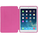 3-folding Naturally Treated Leather Smart Case with Sleep / Wake-up Function & Holder for iPad mini / mini 2 Retina(Magenta)