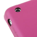 3-folding Naturally Treated Leather Smart Case with Sleep / Wake-up Function & Holder for iPad mini / mini 2 Retina(Magenta)