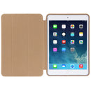 3-folding Naturally Treated Leather Smart Case with Sleep / Wake-up Function & Holder for iPad mini / mini 2 Retina(Orange)