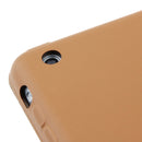 3-folding Naturally Treated Leather Smart Case with Sleep / Wake-up Function & Holder for iPad mini / mini 2 Retina(Orange)